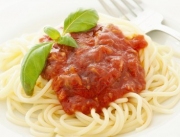 Spaghetti z sosem pomidorowym (wege)